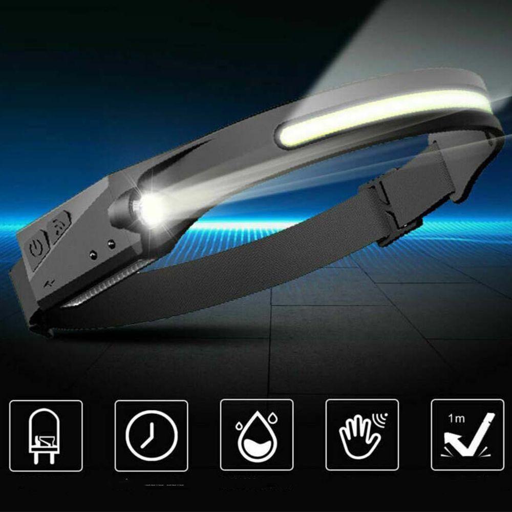 Lanterna De Cabeça Sensor Movimento Led Cob Xpe Ajustavel - 10