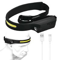 Lanterna De Cabeça Sensor Movimento Led Cob Xpe Ajustavel - 1