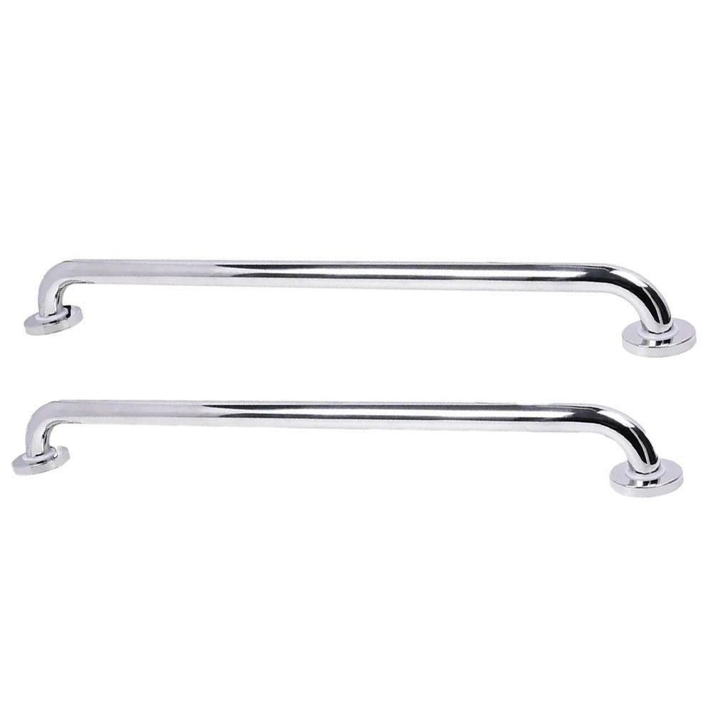 Alça Barra De Apoio 70 Cm Inox Kit 2 Uni Suporte Acessibilidade Idoso Gestante - 1