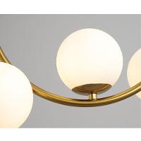 Luminaria Pendente Lustre Meia Lua Enfeite Luxo Sala Quarto - 6