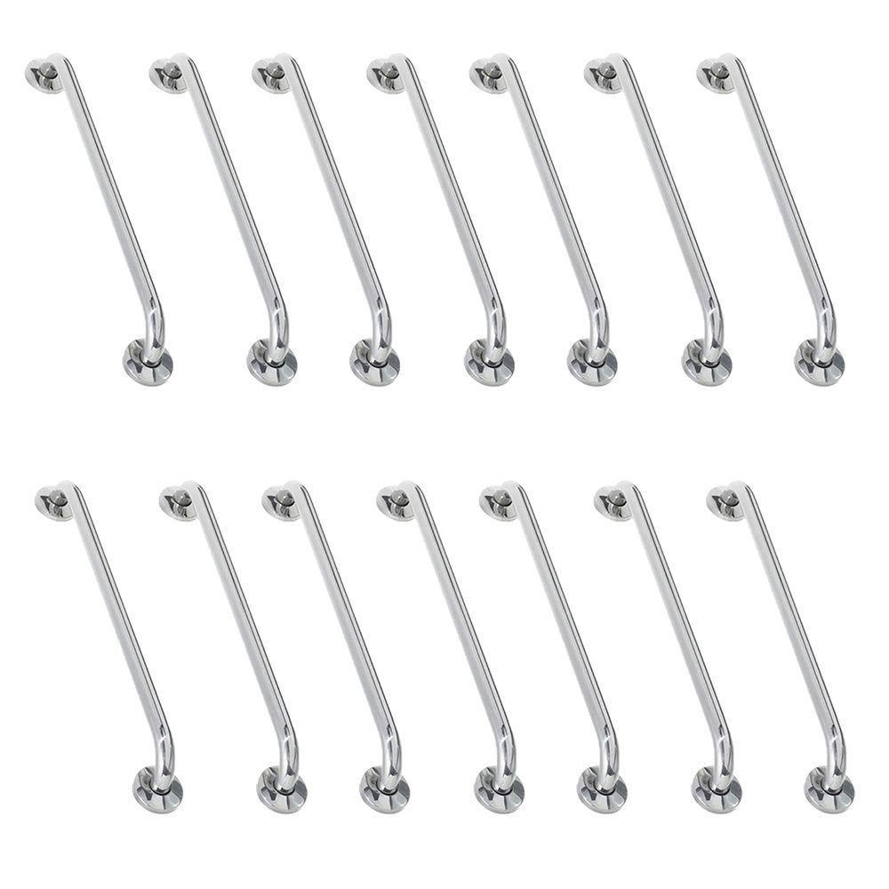 Alça De Apoio Barra 80cm Inox Acessibilidade Kit 14 Unidades Idoso Deficiente Cadeirante - 1