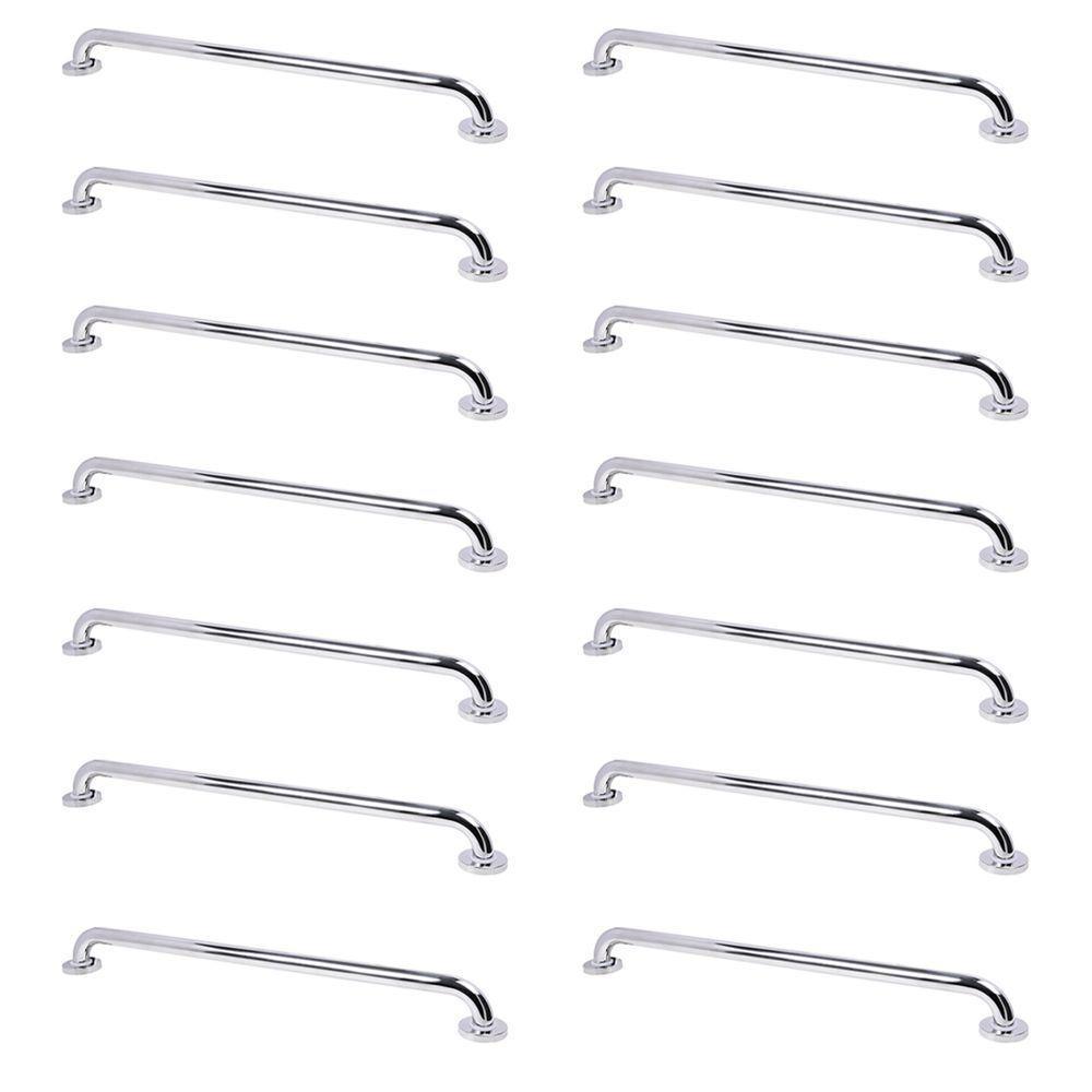 Alça De Apoio Barra Inox Kit 14 Unidades 70cm Segurança Idoso Deficiente - 1