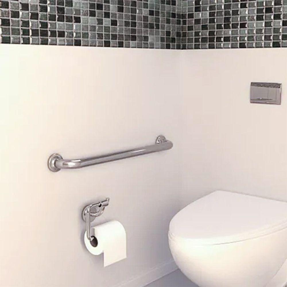 Alça De Apoio Barra Inox Kit 16 Unidades 40cm 70cm 80cm Segurança Idoso Deficiente - 7