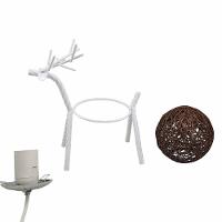 Luminaria Abajur Cervo Rena Decoraçao Natal Casa Quarto Sala Estante Mesa Recepçao