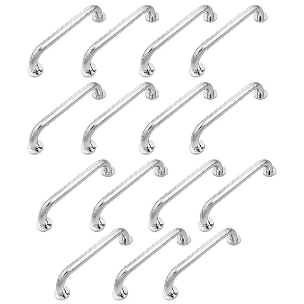 Alça De Apoio Barra 30cm Inox Kit 15 Uni Suporte Idoso Banheiro Box Corrimao Acessibilidade - 1