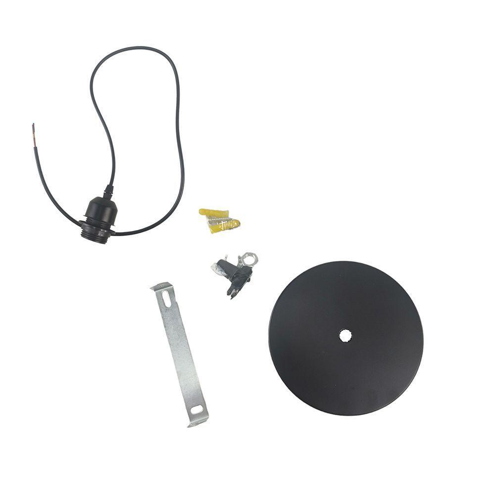 Lustre Cupula Abajur Pendente Casa Sala Quarto Copa Decoraçao Iluminaçao Teto Metal - 3