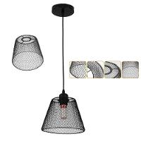 Lustre Cupula Abajur Pendente Casa Sala Quarto Copa Decoraçao Iluminaçao Teto Metal - 1