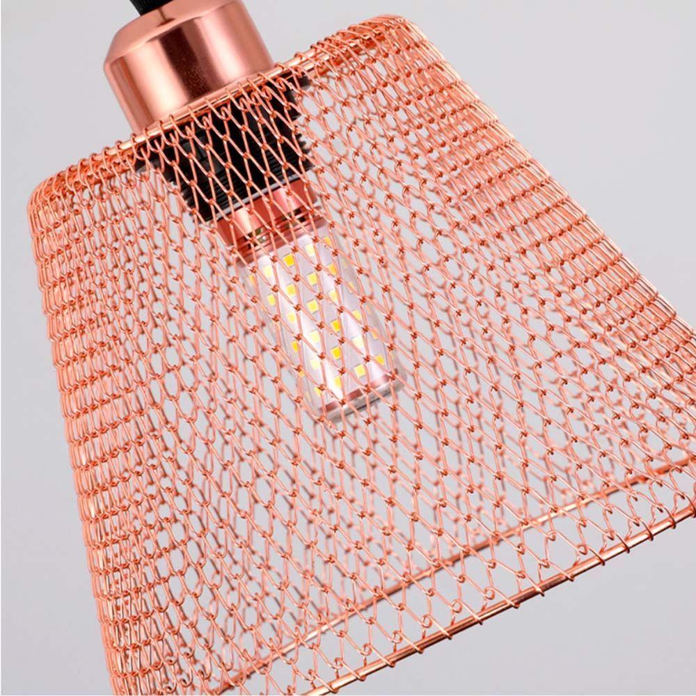 Lustre Abajur Cupula Pendente Metal Aramado Ambiente Casa Decoraçao Quarto - 8