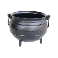 Panelão Caldeirão Bruxa Tripé Ferro Fundido Preto 20l 34cm. - 1