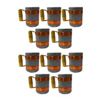 Kit 10 Canecas Alça De Cobre Pedra Sabão Chopp Cerveja 350ml. - 1