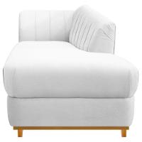 Kit Diva Recamier Vanessa 160cm Lado Direito E 01 Poltrona Laura Suede Cor Branco - 8
