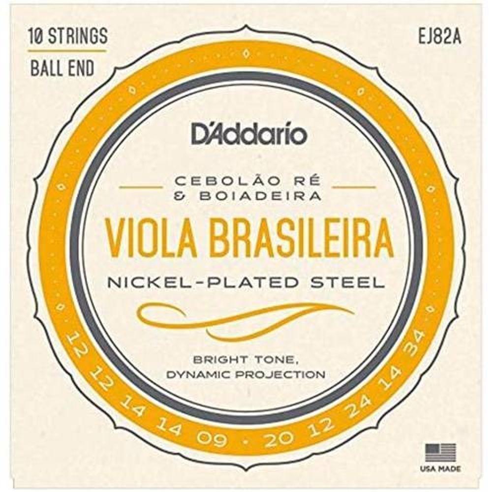 Cordas Para Viola Brasileira Ré D Addario Ej82 - 1
