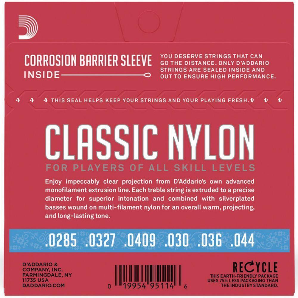 Cordas Para Violao D Addario Student Nylon Ej27h - 5