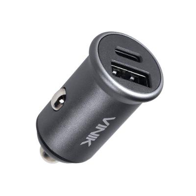 Carregador Veicular 48w Com Duas Saidas 1 Saida Usb 12v 1.5a Qc, E 1 Saida Tipo C 9v 2.25a Pd