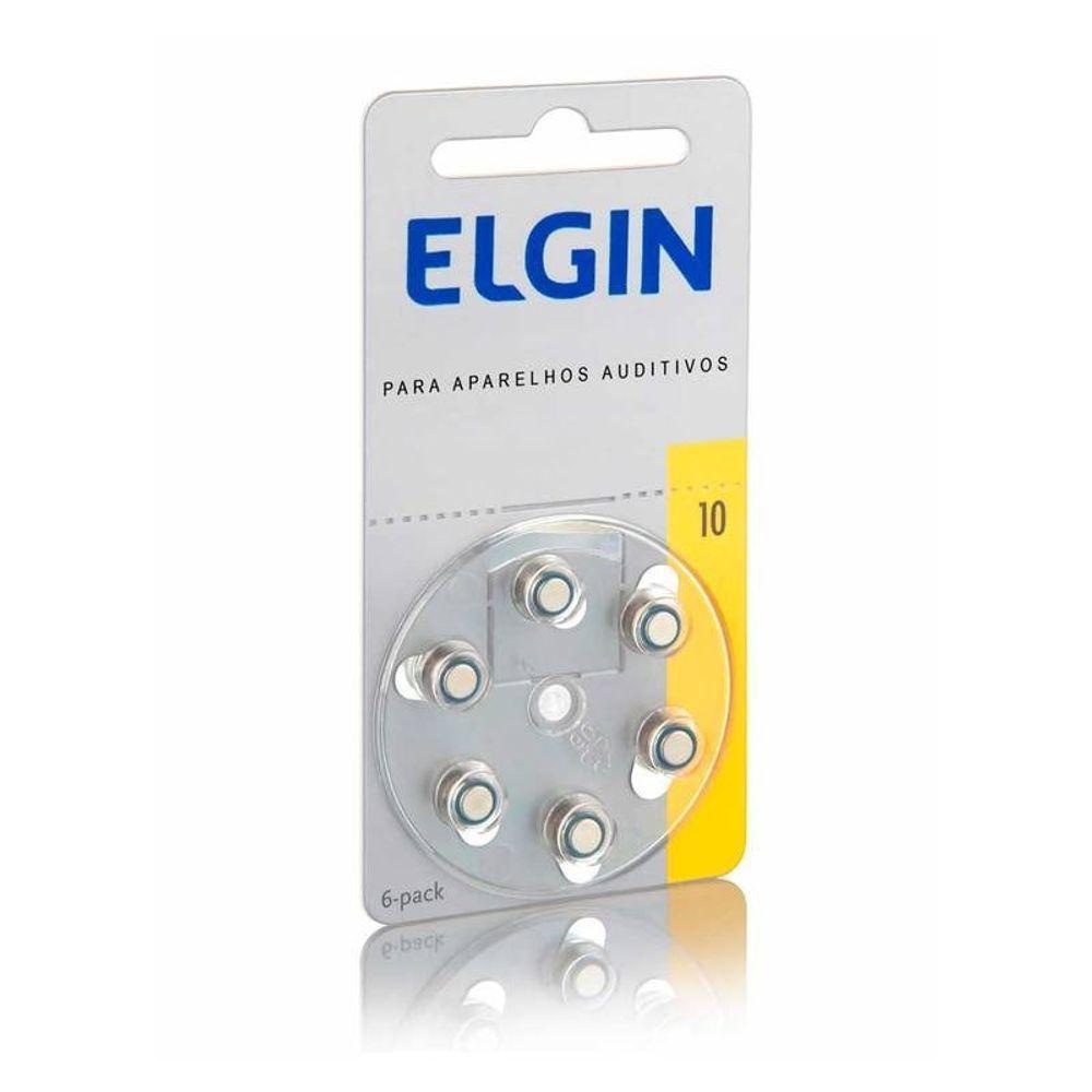 Bateria Para Aparelho Auditivo 10-230 Pr70 Elgin 06 Unidades - 1