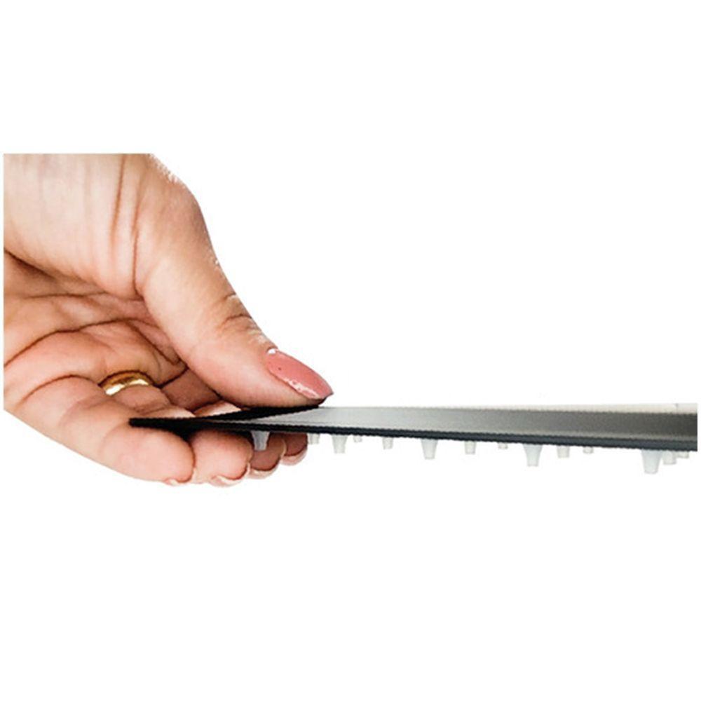 Ducha Chuveiro Slim Inox Quadrado 20x20 Suporte Parede Preto Fosco Banheiro Area Externa Piscina - 3