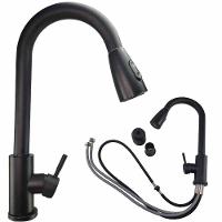 Torneira Gourmet Pull Down Flexivel Cozinha Monocomando Agua Quente Fria Bancada Mesa Cuba Lava Louça Limpeza Multiuso Resistente - 1