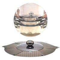 Tampa Frigideira Panela Universal Retratil Ajustavel Inox Cocçao Regula Tamanho Conserva Alimentos - 1