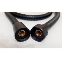 Engate Para Chuveirinho Ducha Higienica Mangueira 1 Metro E 20cm Flexivel Pia Lavabo Banheiro Preto Fosco - 7