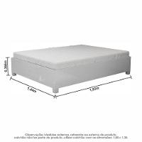 Guarda Roupa Modulado Com Cama Paris 4 Portas 2 Gavetas Branco - 6
