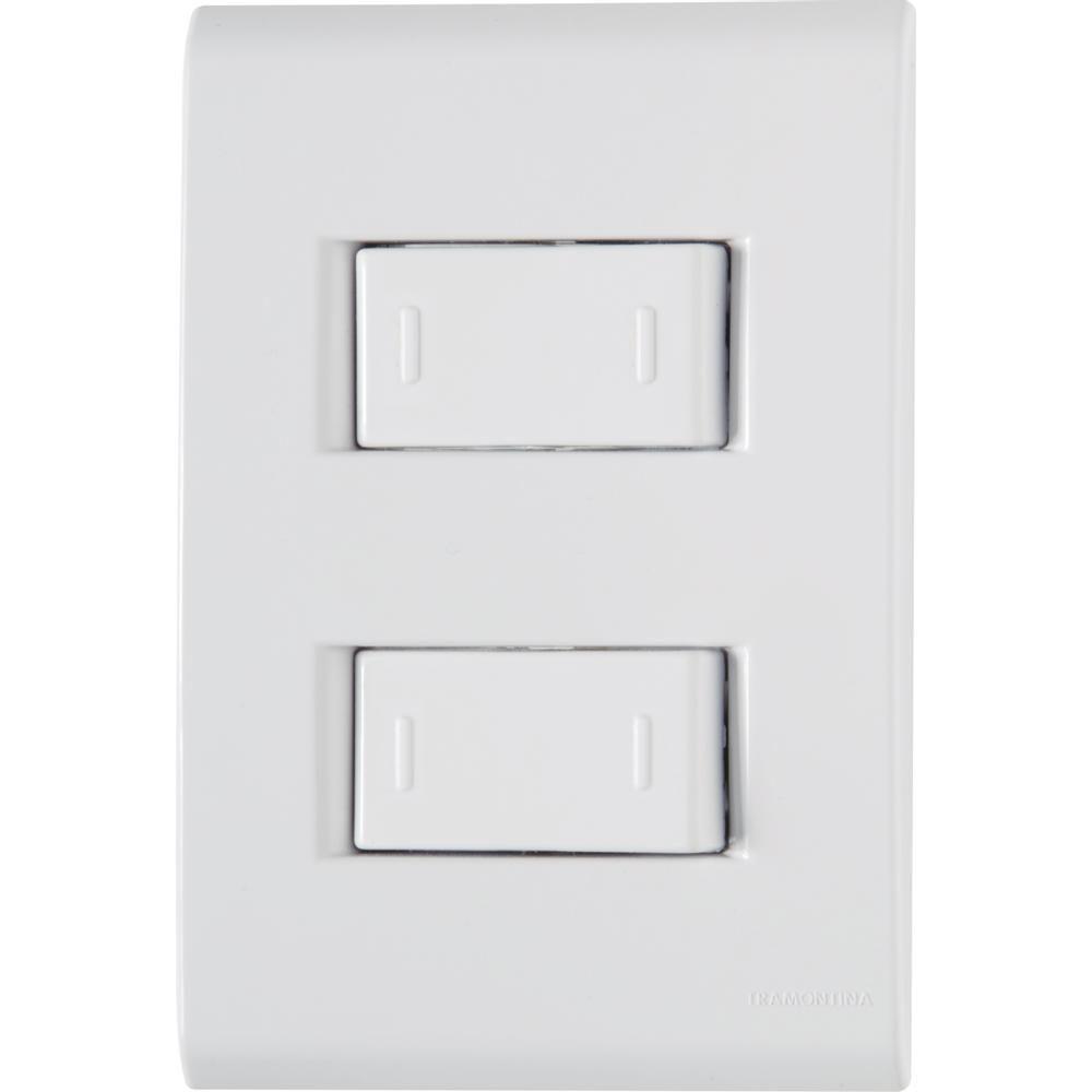 Conj 4X2 2 Interruptores Paralelos Tramontina Liz 10 A 250 V - 1