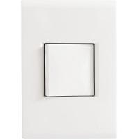 Conjunto 4x2 Com 1 Interruptor Bipolar Tramontina Liz 25 A 250 V Branco - 1