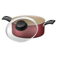 Panela Caçarola Antiaderente Com Tampa De Vidro 20 Cm 2,8l Turim Vermelho Tramontina - 8