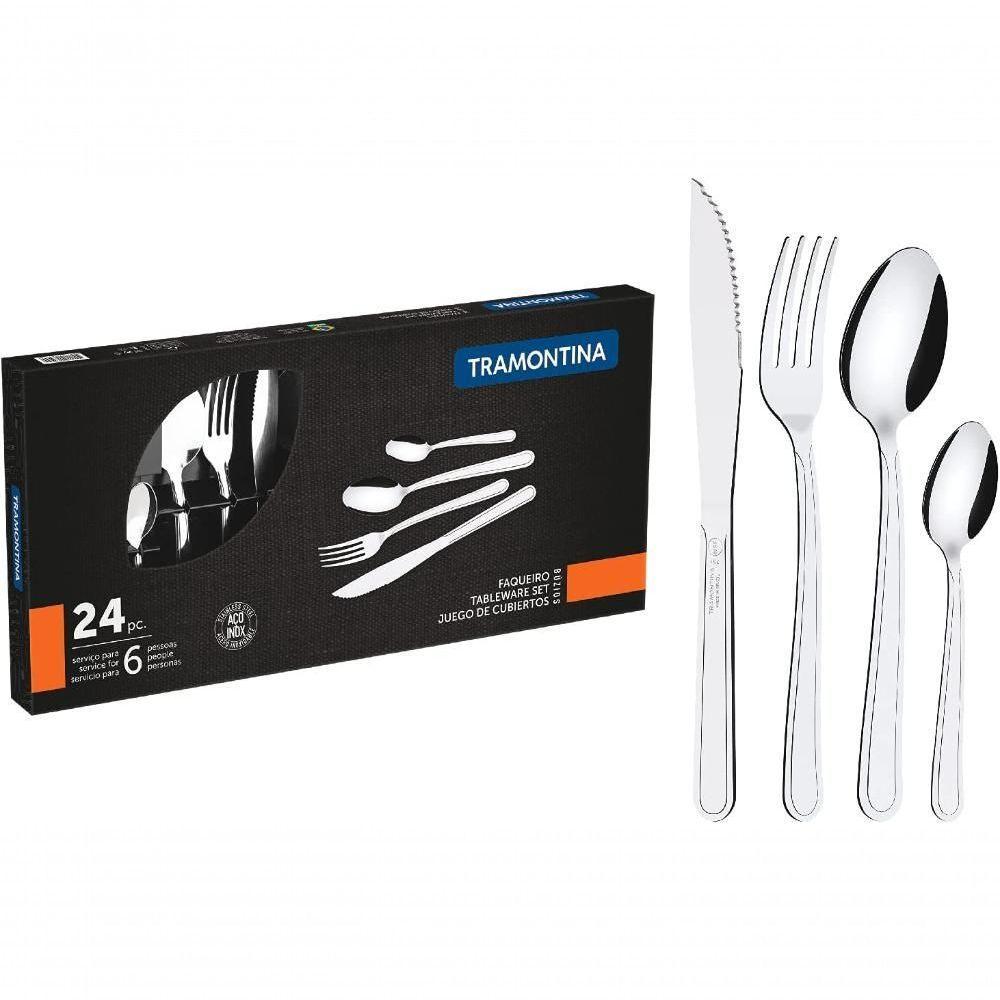 Faqueiro Tramontina Búzios Em Aço Inox Com Detalhe 24 Peças - 6
