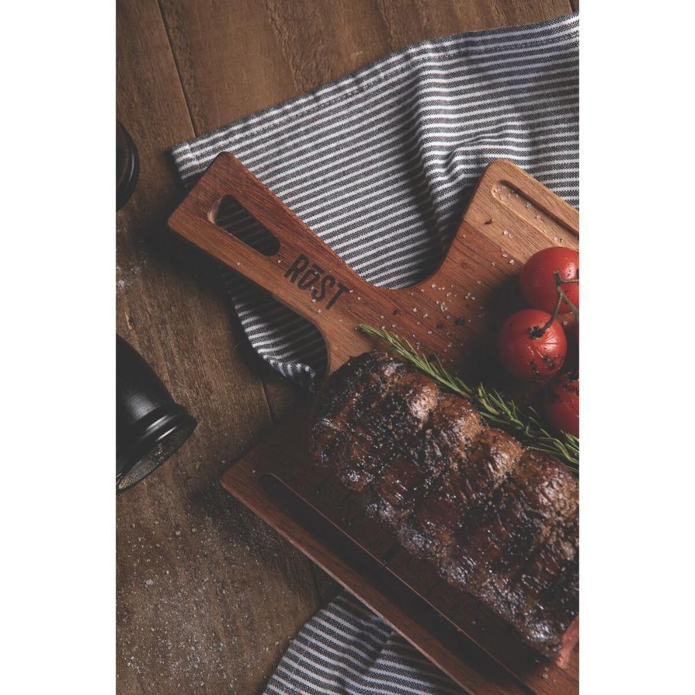 Fsc Tábua Tramontina Rost Para Preparar E Servir Em Madeira Jatobá Mesclada Com Cabo E Acabamento óleo 41x22 Cm - 4