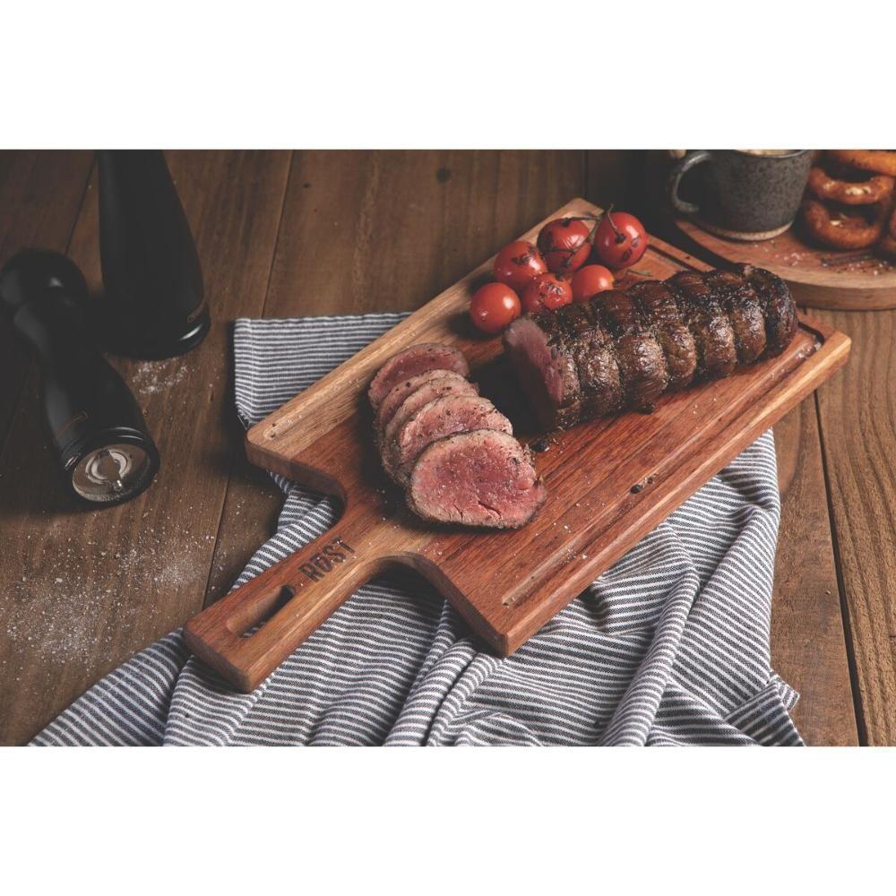 Fsc Tábua Tramontina Rost Para Preparar E Servir Em Madeira Jatobá Mesclada Com Cabo E Acabamento óleo 41x22 Cm - 6