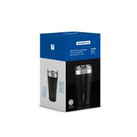 Copo Térmico Tramontina Exata Em Aço Inox Preto Com Tampa 550 Ml - 1