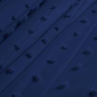 Kit Cobre Leito Colcha Alexa Pompom King Dupla Face Micropercal 3 Peças - Azul Marinho - 2