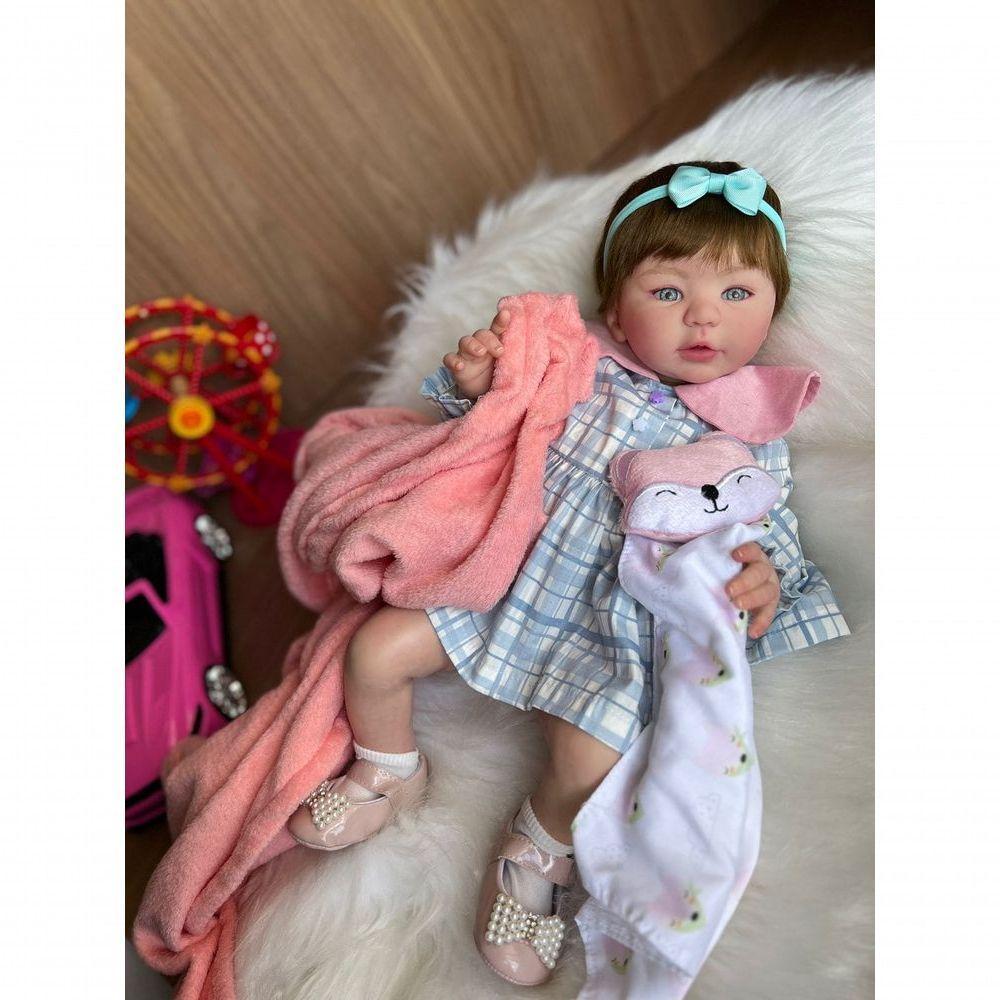 Bebê Reborn Aurora Kit Completopo Do Bebê Tecido - 10