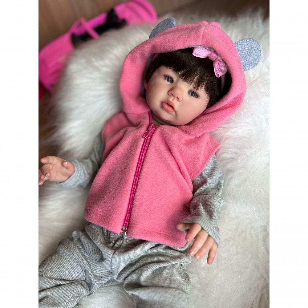 Bebê Reborn Lívia Kit Completopo Do Bebê Tecido - 7