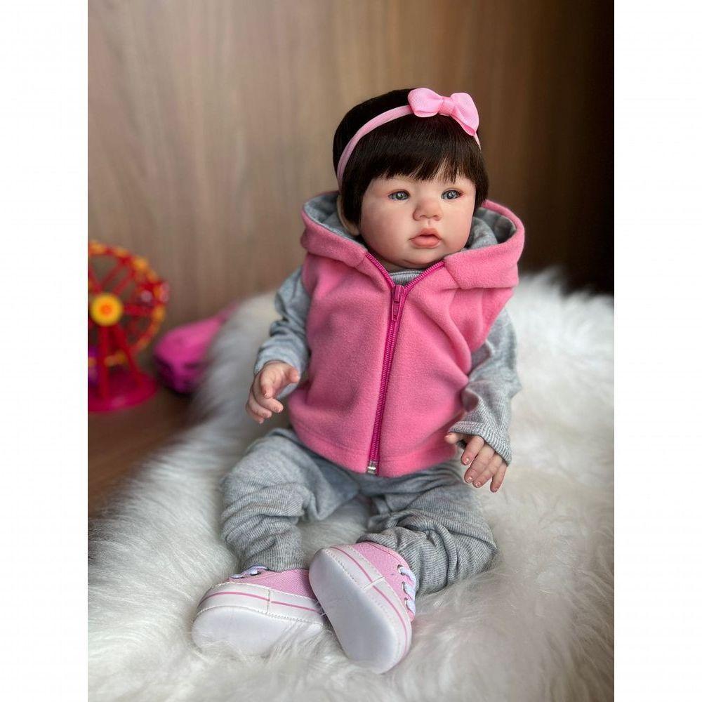 Bebê Reborn Lívia Kit Completopo Do Bebê Tecido - 10