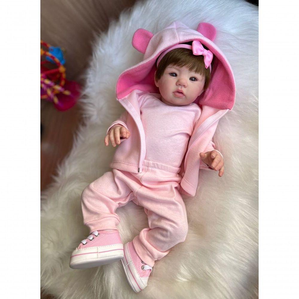 Bebê Reborn Gabi - Kit Simples Corpo Do Bebê Tecido - 3