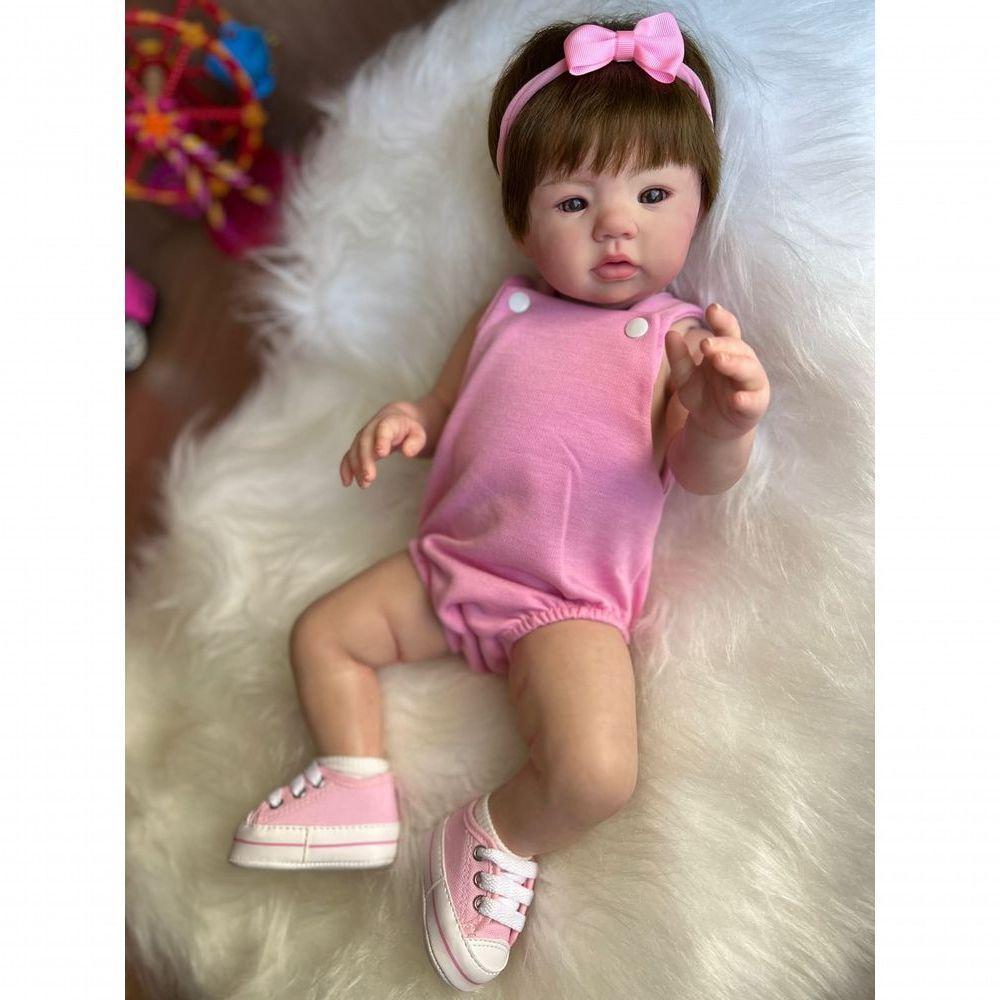 Bebê Reborn Bia - Kit Simples Corpo Do Bebê Tecido - 8