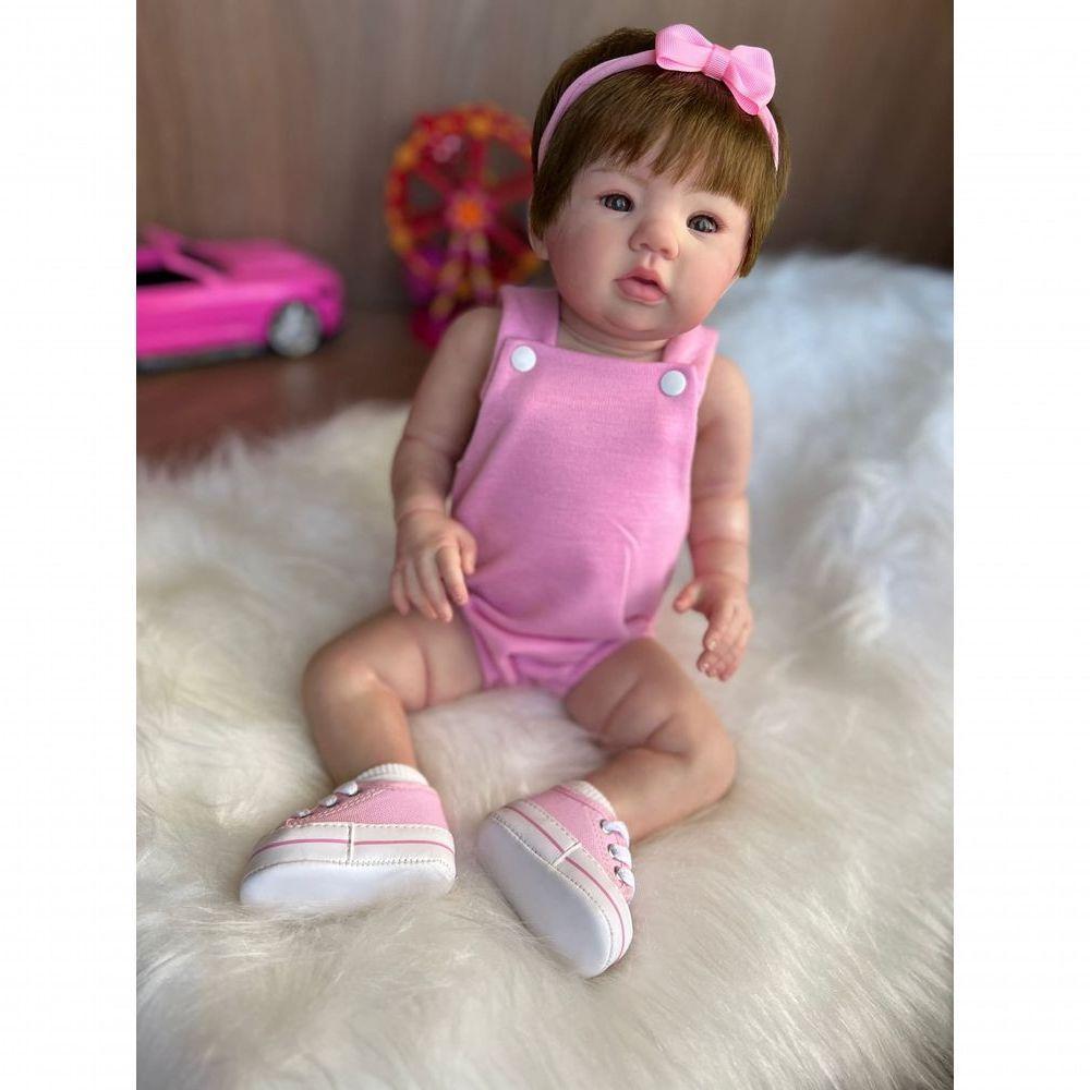 Bebê Reborn Bia - Kit Simples Corpo Do Bebê Tecido - 9