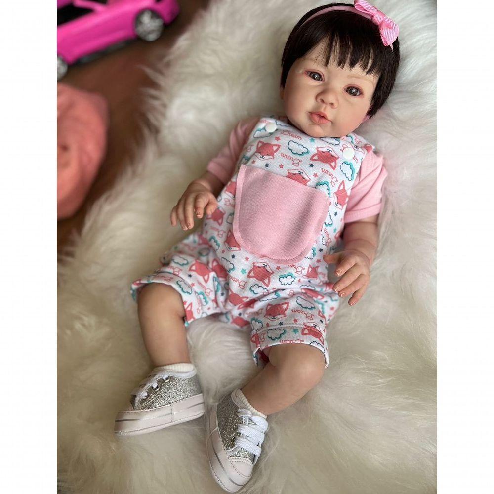 Bebê Reborn Pietra - Kit Completo Corpo Do Bebê Tecido - 3