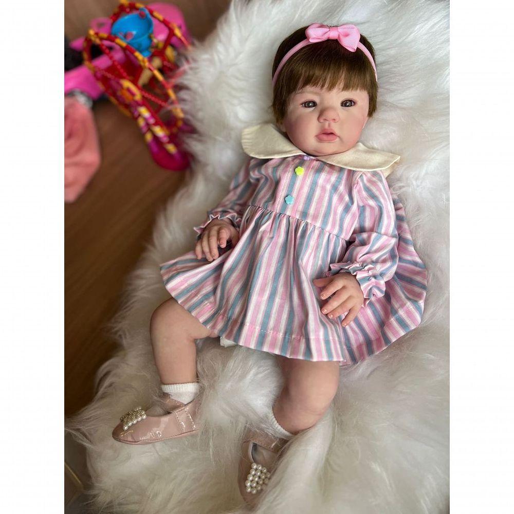 Bebê Reborn Elisa - Kit Simples Corpo Do Bebê Vinil - 3