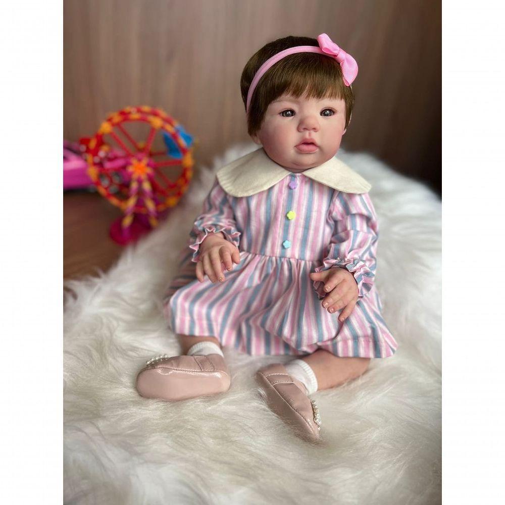 Bebê Reborn Elisa - Kit Simples Corpo Do Bebê Vinil - 6