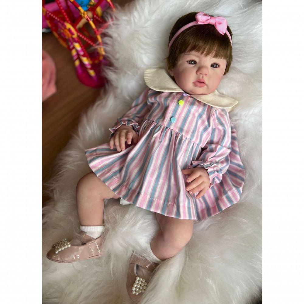 Bebê Reborn Elisa - Kit Simples Corpo Do Bebê Vinil - 9