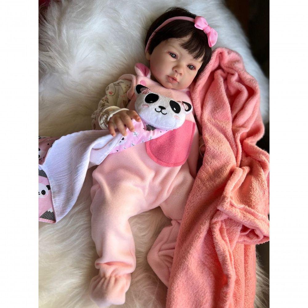 Bebê Reborn Nina - Kit Completo Corpo Do Bebê Tecido - 6