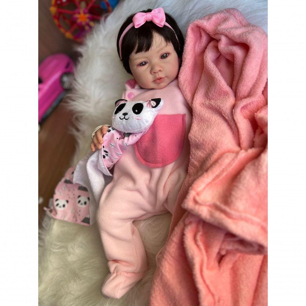 Bebê Reborn Nina - Kit Completo Corpo Do Bebê Tecido - 8