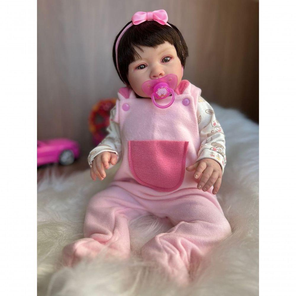 Bebê Reborn Nina - Kit Completo Corpo Do Bebê Tecido - 9