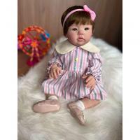 Bebê Reborn Elisa - Kit Simples Corpo Do Bebê Tecido - 10