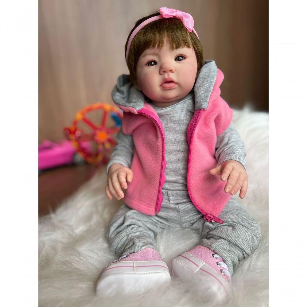 Bebê Reborn Helena - Kit Simples Corpo Do Bebê Tecido - 4