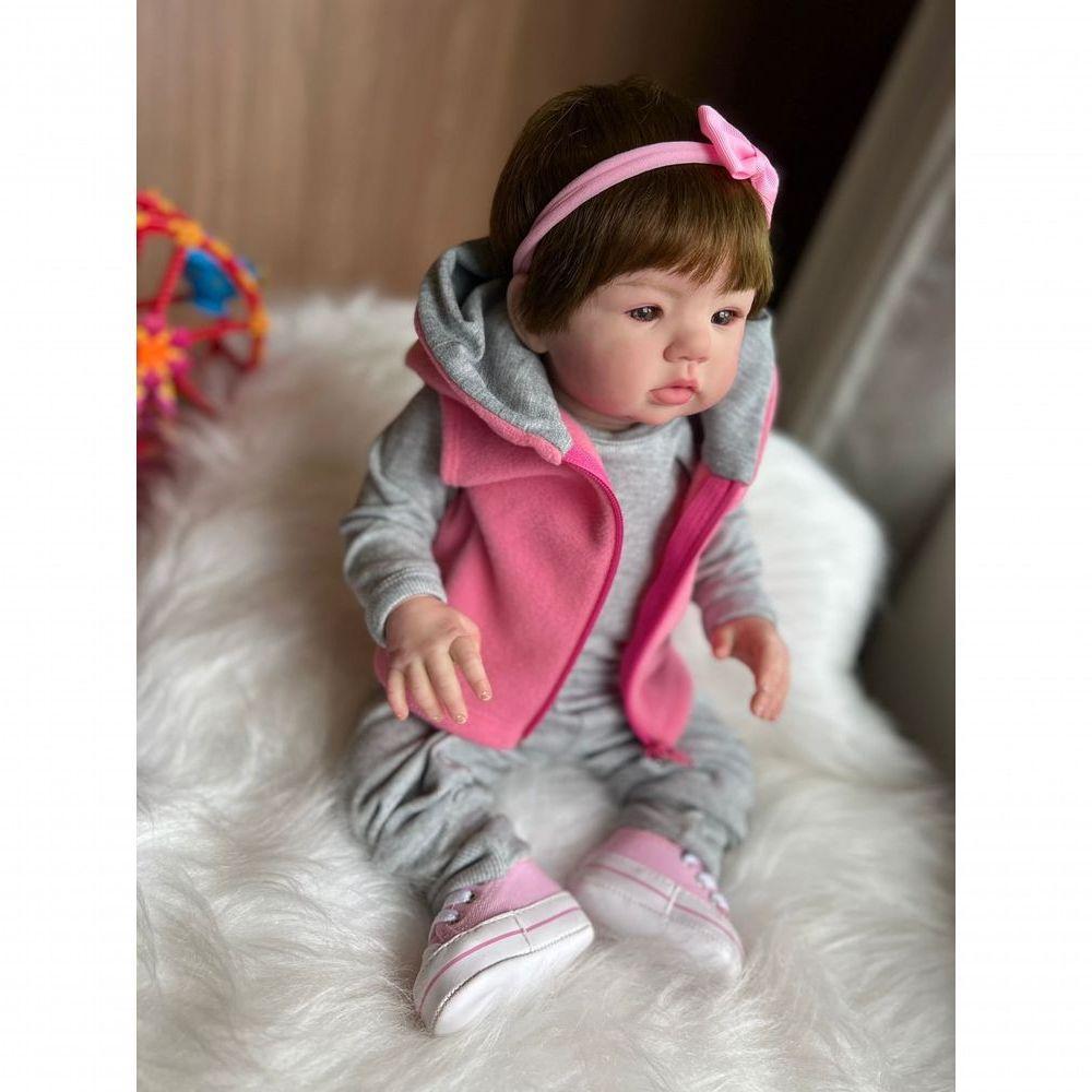 Bebê Reborn Helena - Kit Simples Corpo Do Bebê Tecido - 5