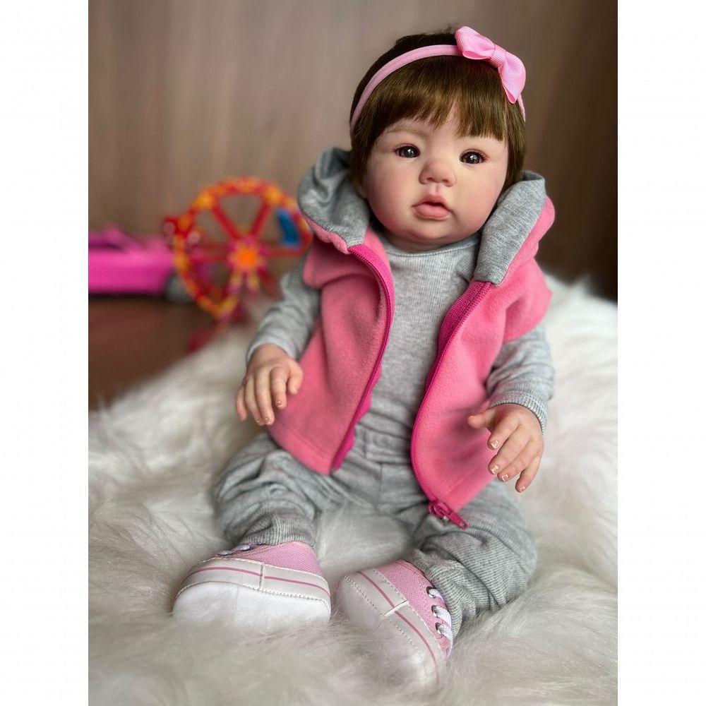 Bebê Reborn Helena - Kit Simples Corpo Do Bebê Tecido - 13