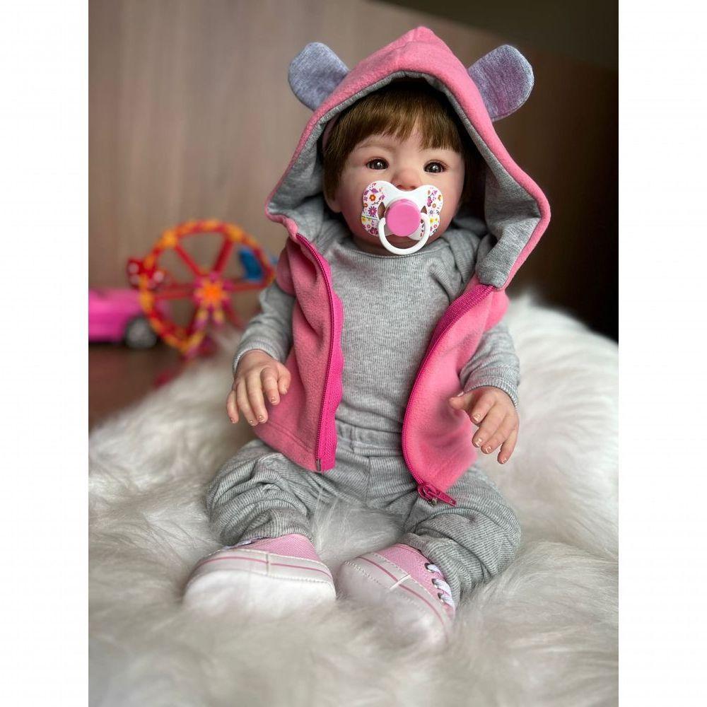 Bebê Reborn Helena - Kit Simples Corpo Do Bebê Vinil - 4